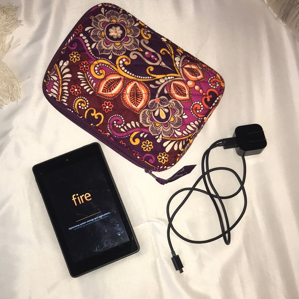Kindle fire and case